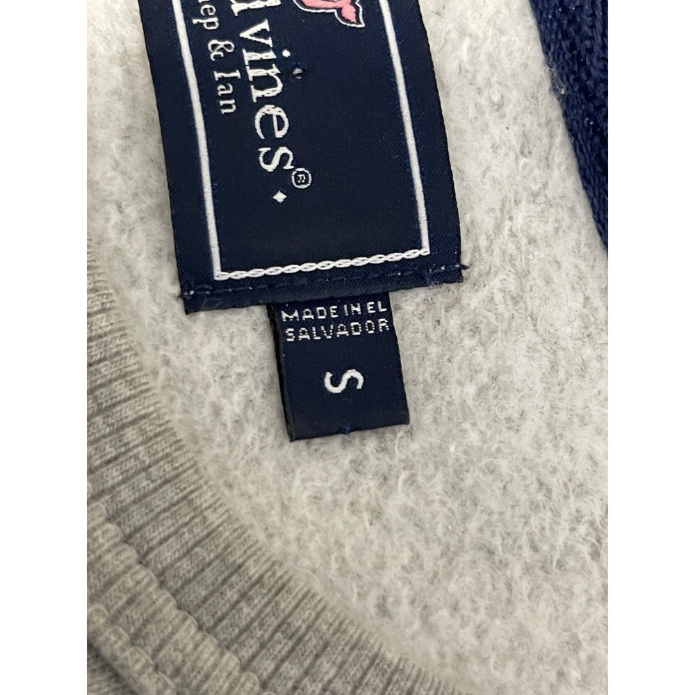 Vineyard Vines By Shep & Ian Applique Logo Sweatshirt Gray Green Adult Size S - Picture 4 of 7